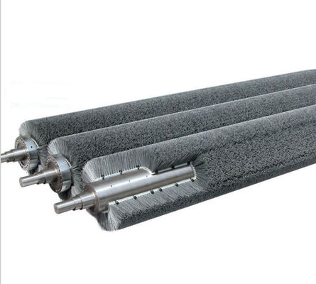 Abrasive Nylon Roller Brush For Polishing Wood Top Grit With Dupont Filament With Customized Diameter