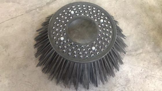 Base Outer Diameter 450mm Inner Diameter 200mm Flat Steel Wire Gutter Broom
