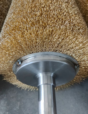Round Steel Wire Roller Brush Grinding And Rust Removal Wire Drawing Roller Steel Plate Factory Wound Polishing Roller B