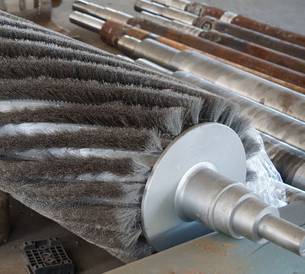 Round Steel Wire Roller Brush Grinding And Rust Removal Wire Drawing Roller Steel Plate Factory Wound Polishing Roller B