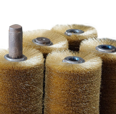 Round Steel Wire Roller Brush Grinding And Rust Removal Wire Drawing Roller Steel Plate Factory Wound Polishing Roller B