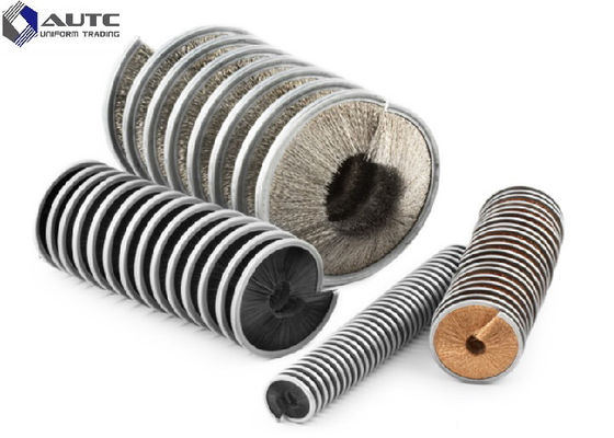 Rotary Coil Brush Industrial Plating Copper Wire Steel Wire Inside Disk Spiral Coil Brushes