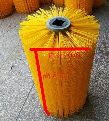 Flexible Adjustable Outer Diameter 400mm PET Wire Roller Road Sweeper Brush