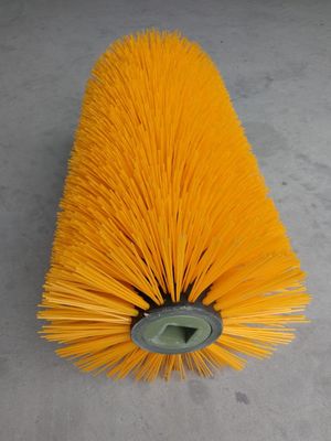 Flexible Adjustable Outer Diameter 400mm PET Wire Roller Road Sweeper Brush