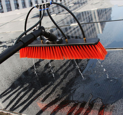 ISO9001 5.4m Black Carbon Fiber Solar Module Cleaning Brush
