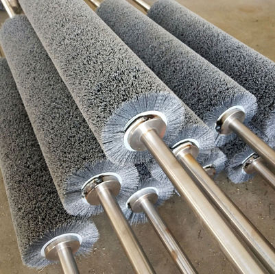 1.8mm Abrasive Wire Roller Brush Solid Wood Floor Polishing Brush Roller Steel Strip Winding Wire