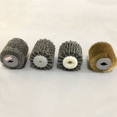 Cylindrical Abrasive Wire Brush Roller For Restore Antique Wood